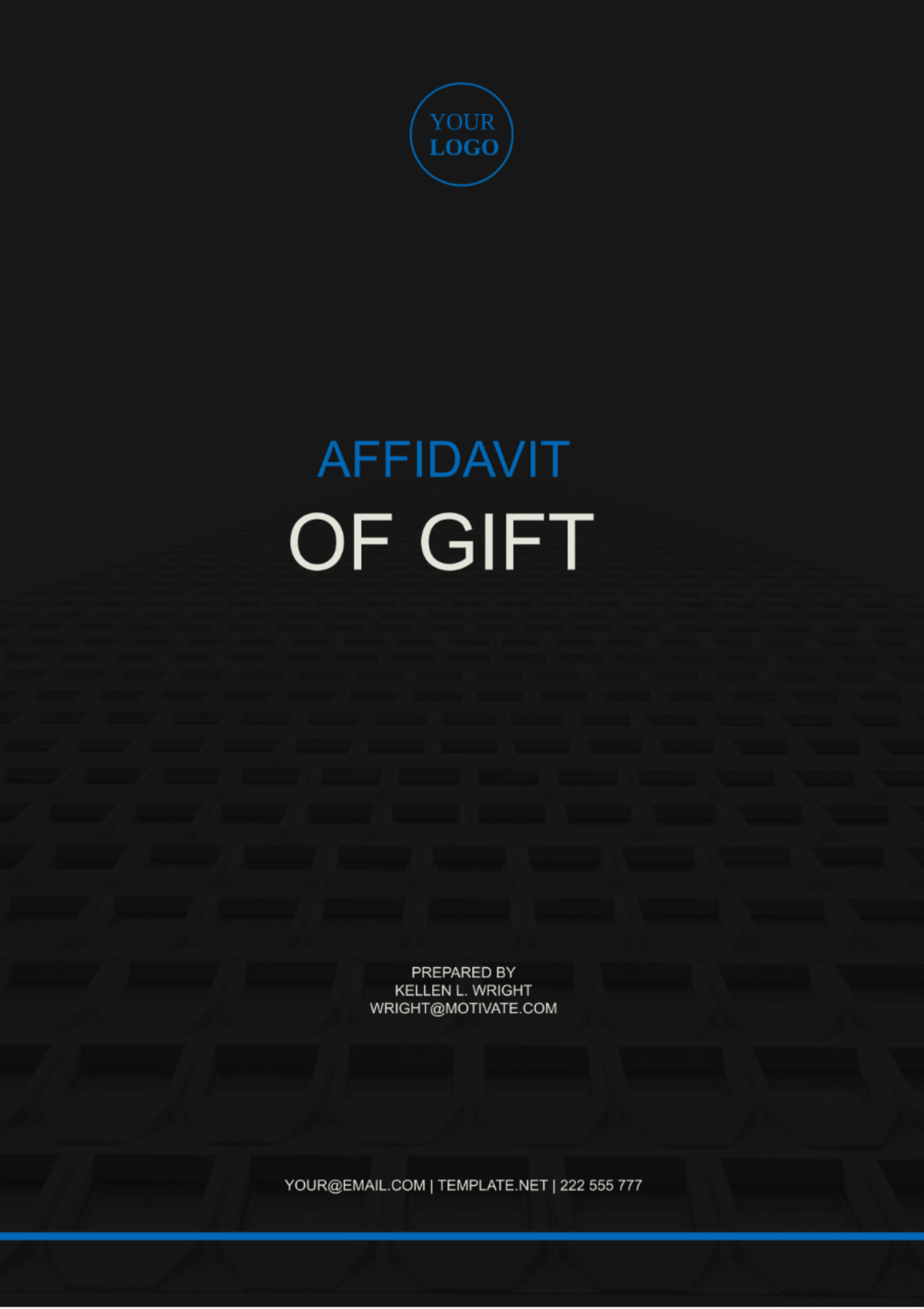 Florida Affidavit of Gift Template