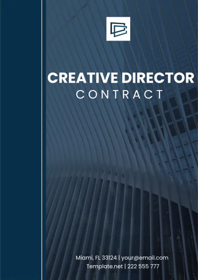 Free Creative Director Contract Template to Edit Online