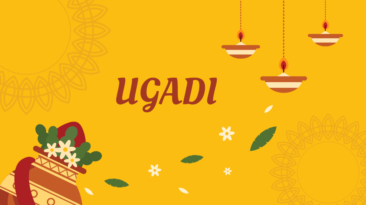 Free Ugadi Background Template
