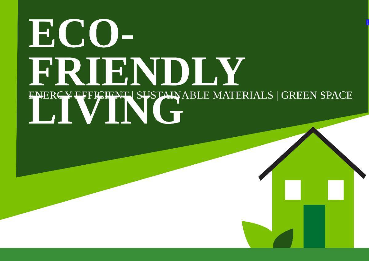 Eco-Friendly Property Highlight Sign Template