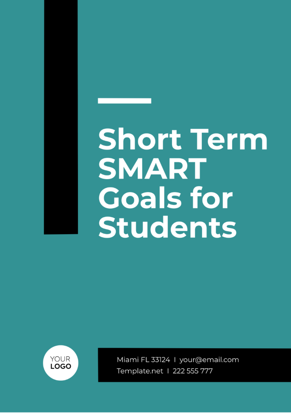 Short Term SMART Goals for Students Template