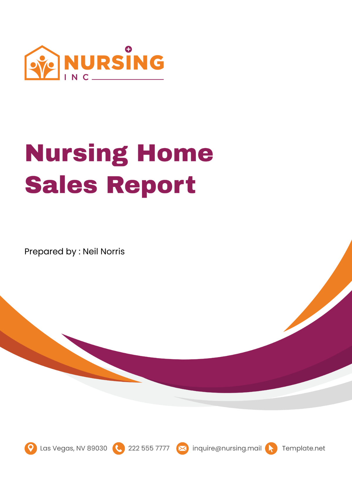 Nursing Home Sales Report Template - Edit Online & Download