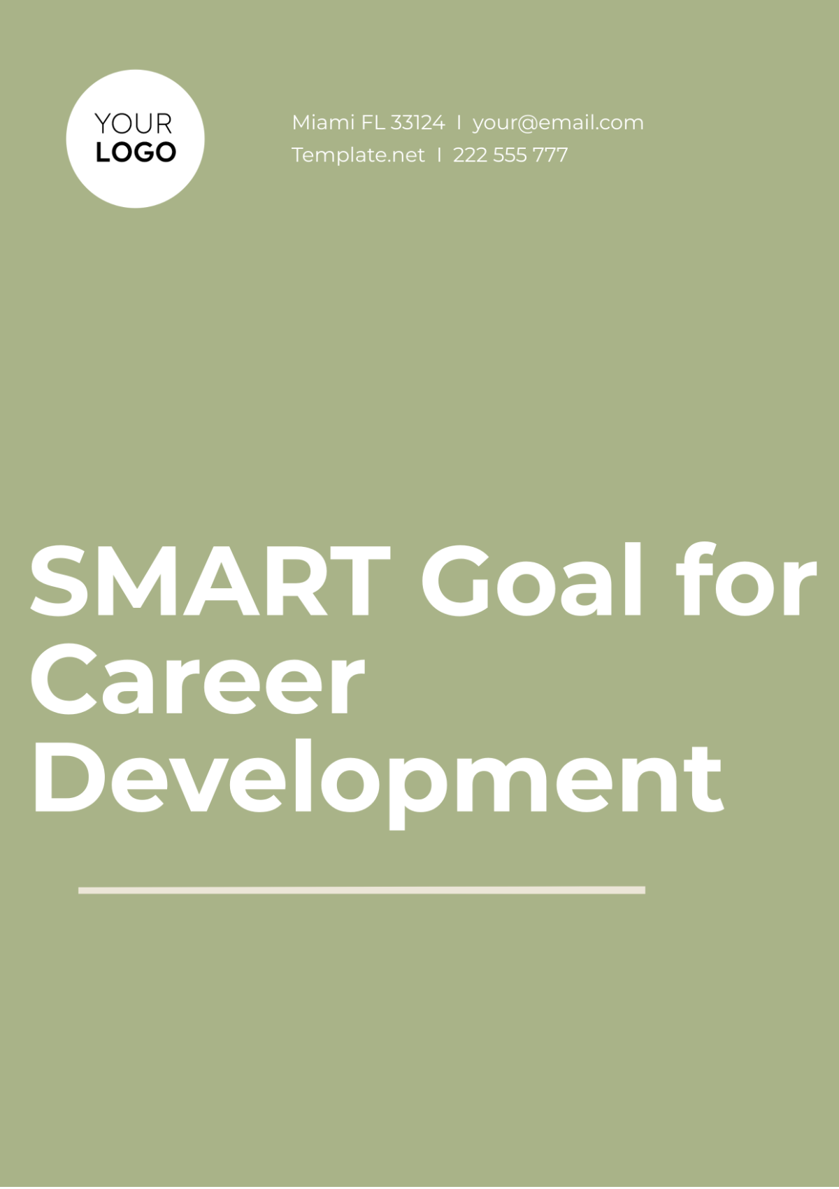 SMART Goals Template for Career Development - Edit Online & Download