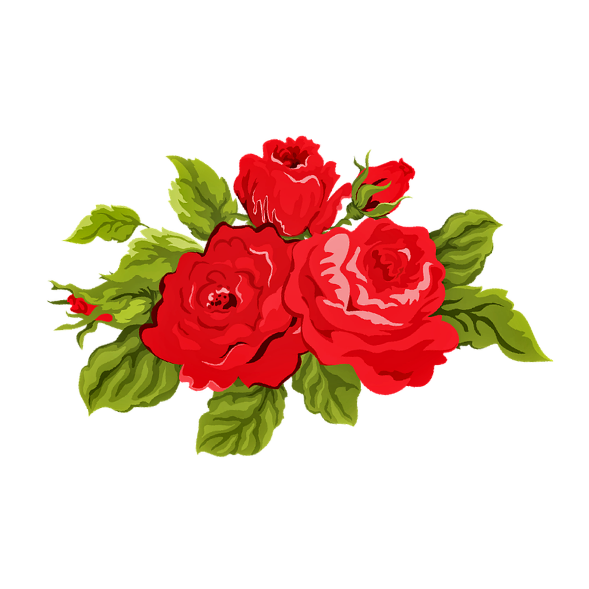 Free Red Floral