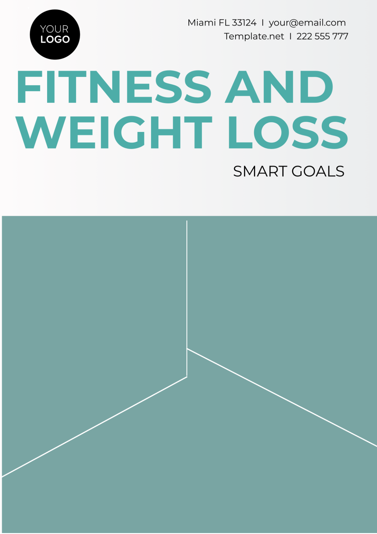 Fitness and Weight Loss SMART Goals Template