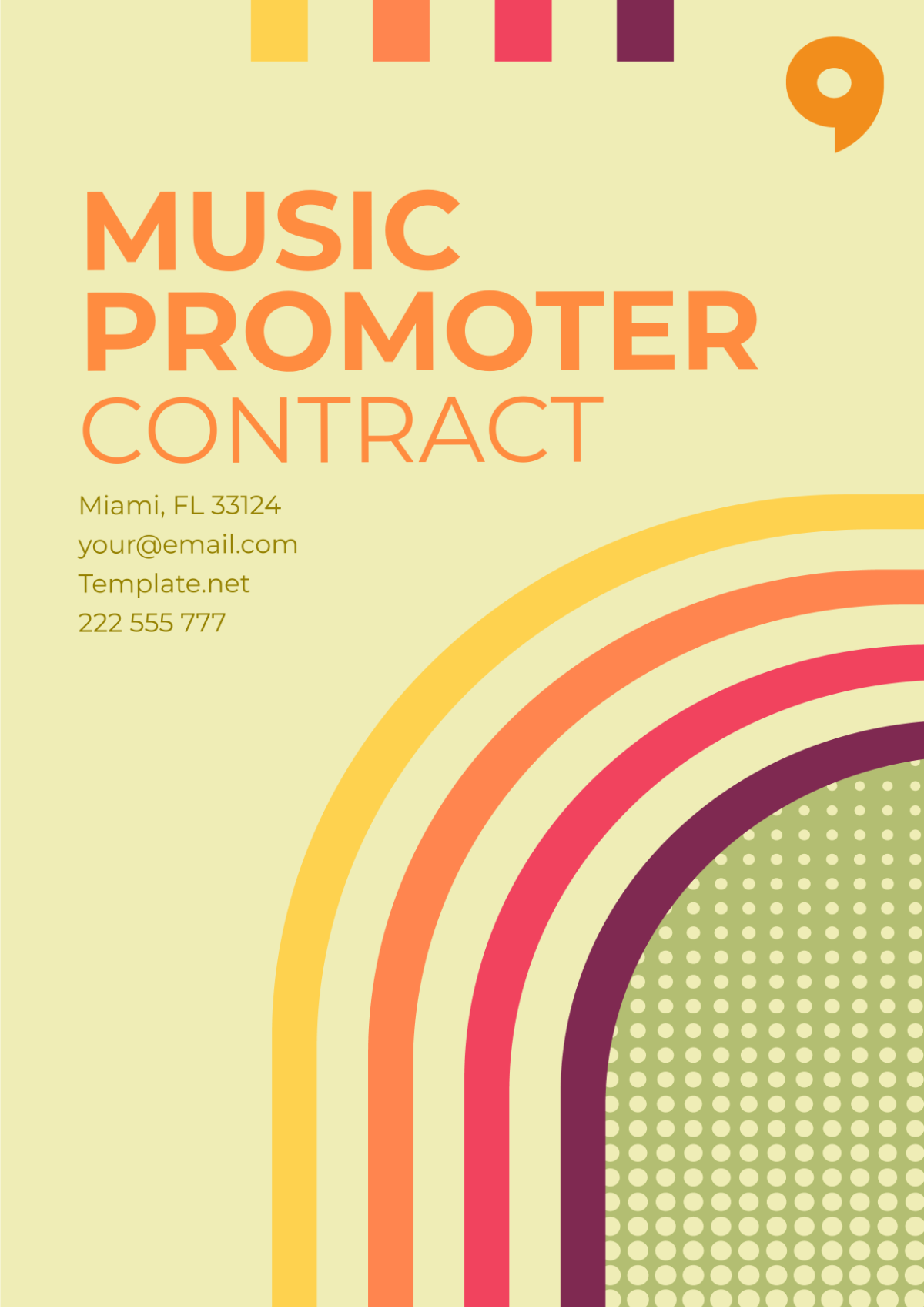 music promoter contract Template - Edit Online & Download