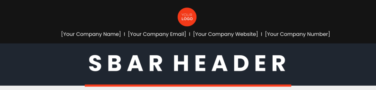 SBAR Header with Logo