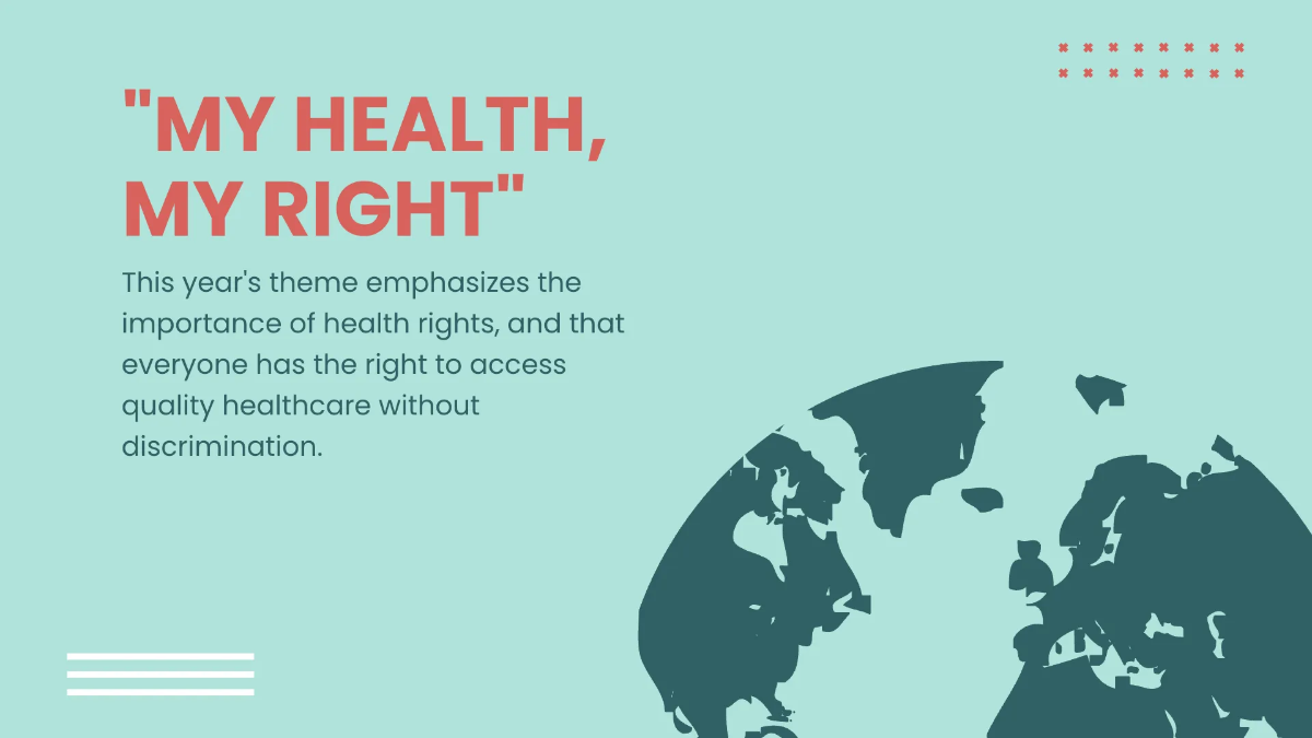 Free World Health Day Presentation Template to Edit Online