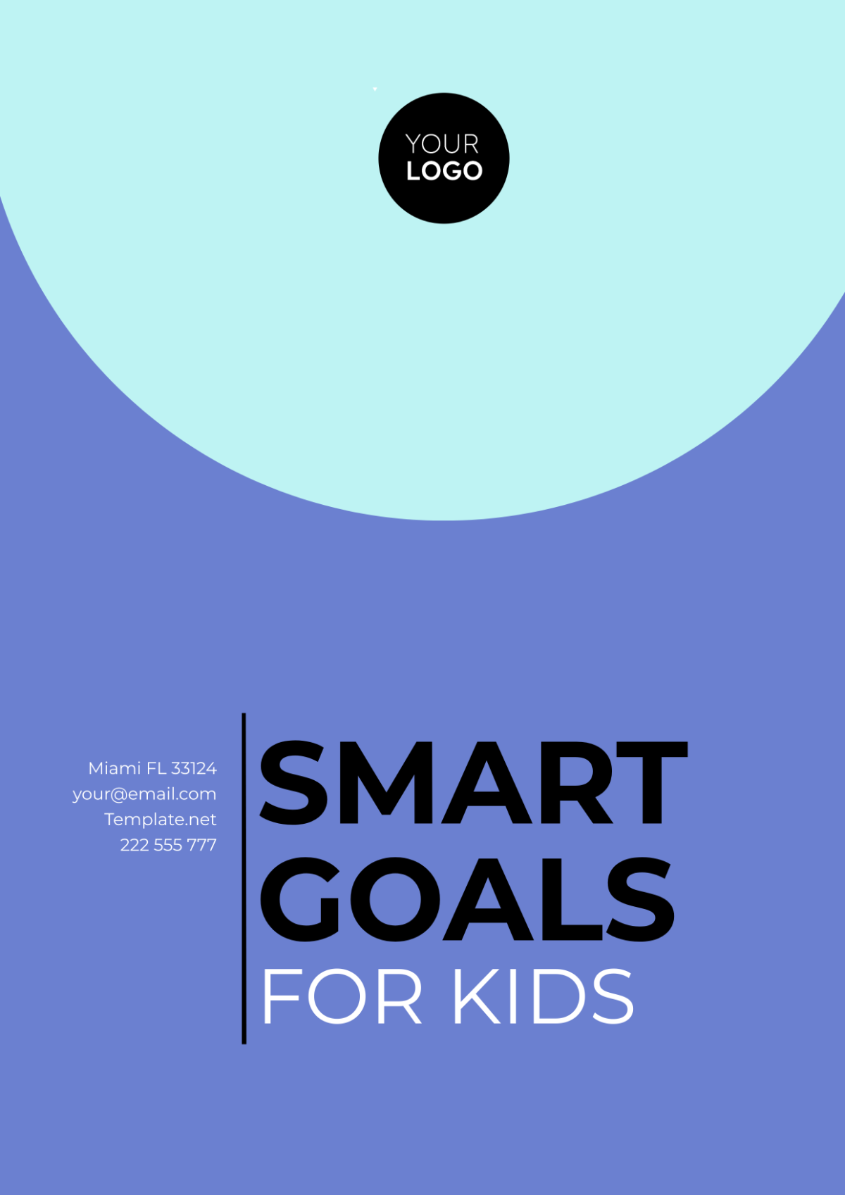 SMART Goals For Kids Template