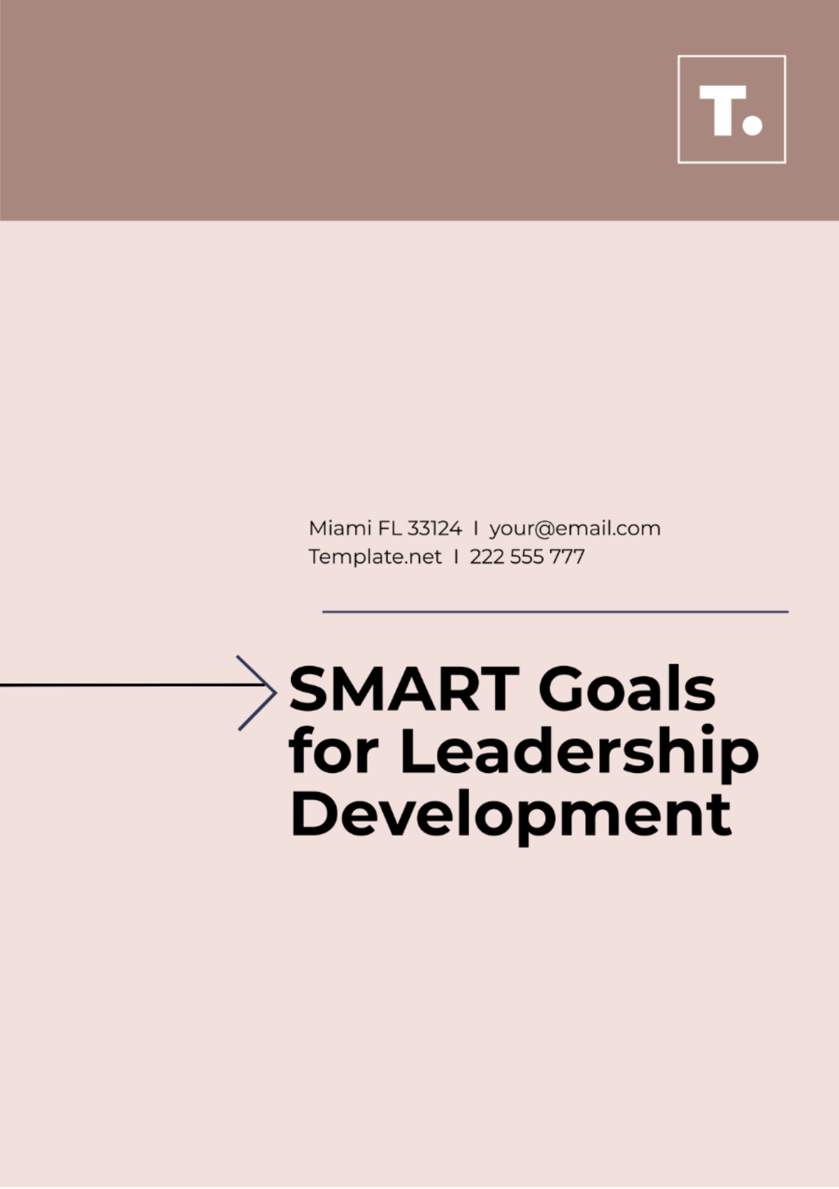 SMART Goals Template for Leadership Development