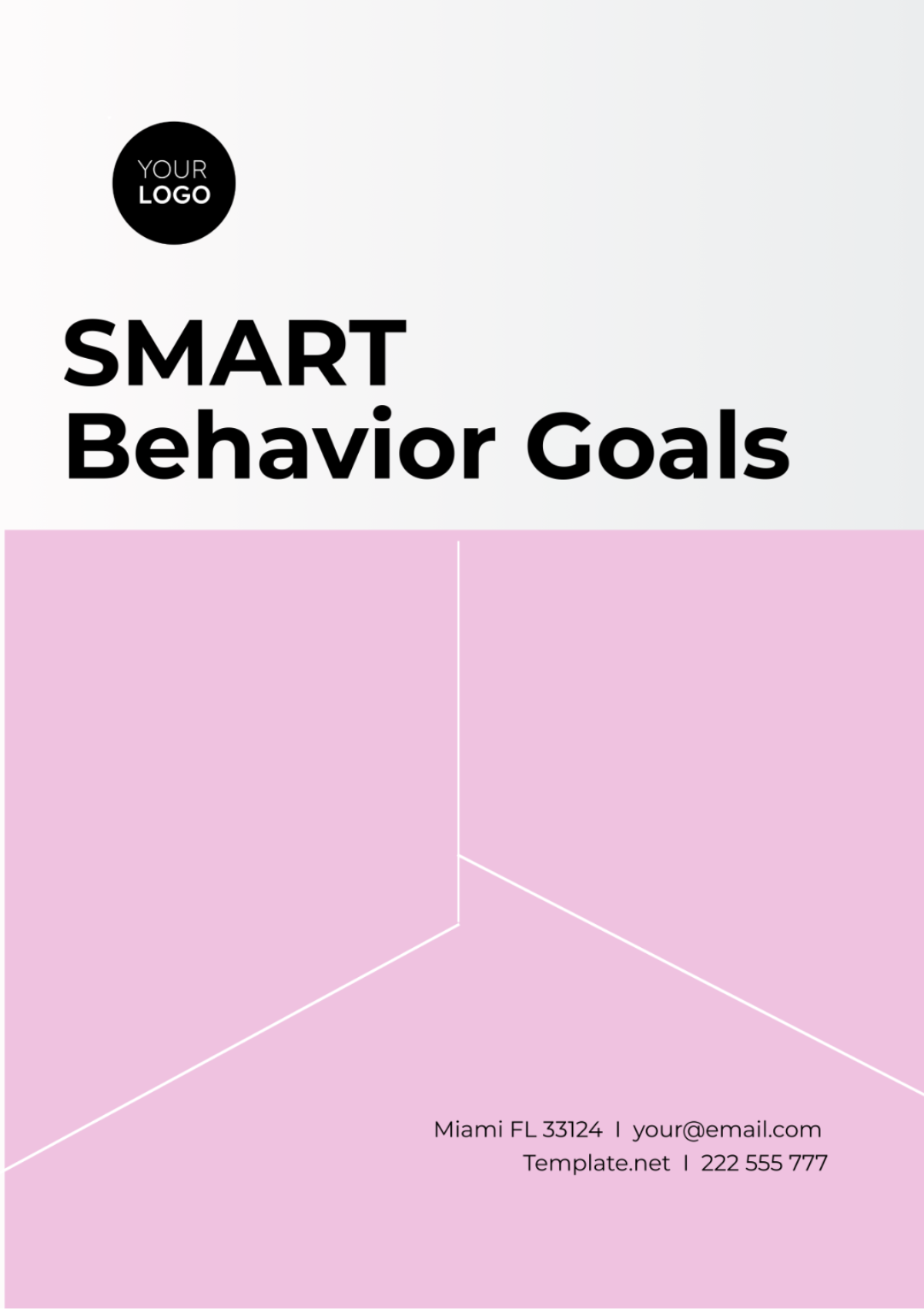 SMART Behavior Goals Template
