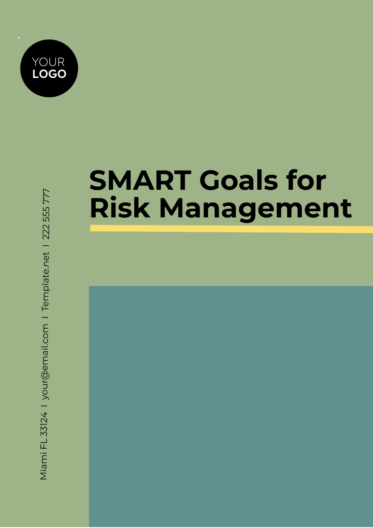 SMART Goals Template for Risk Management