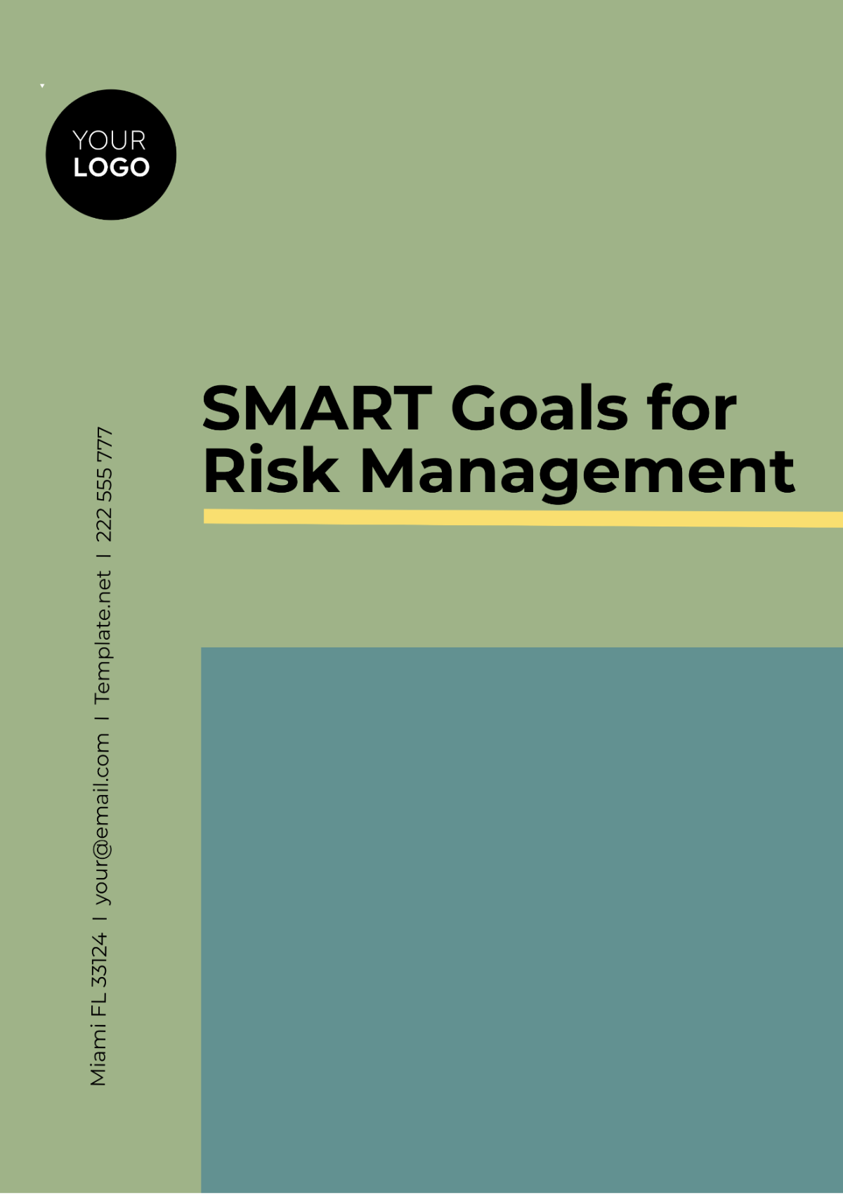 SMART Goals Template for Risk Management - Edit Online & Download