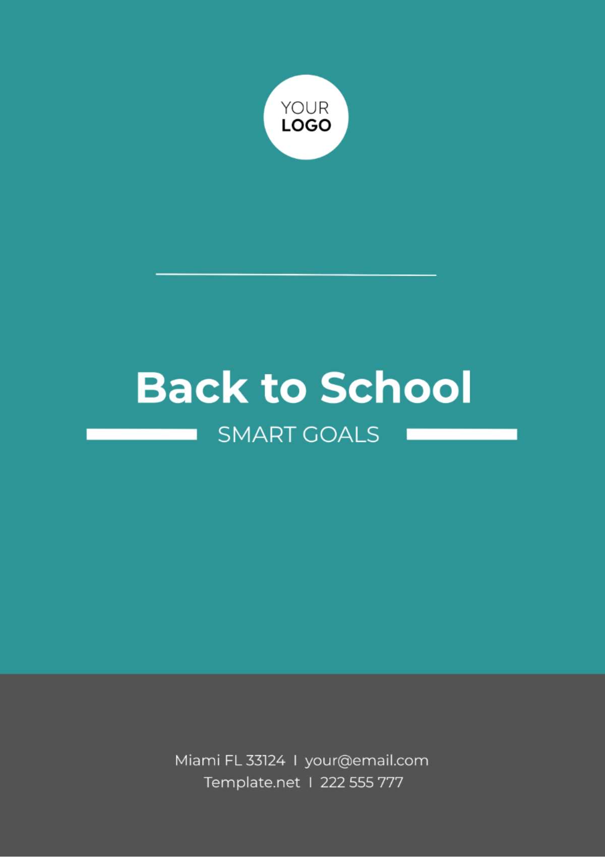 Back to School SMART Goals for Kids Template - Edit Online & Download