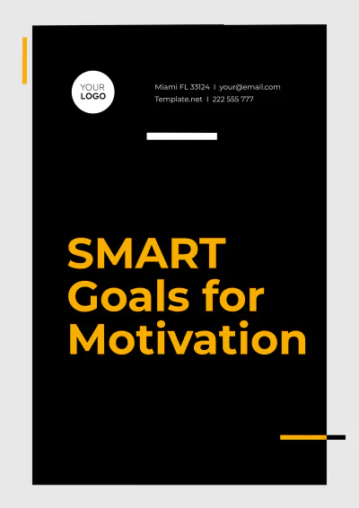 Free SMART Goals Template for Motivation to Edit Online