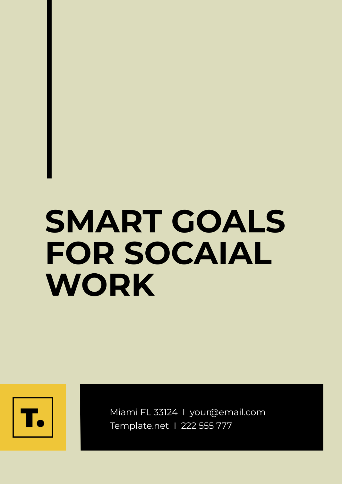 SMART Goals For Social Work Template