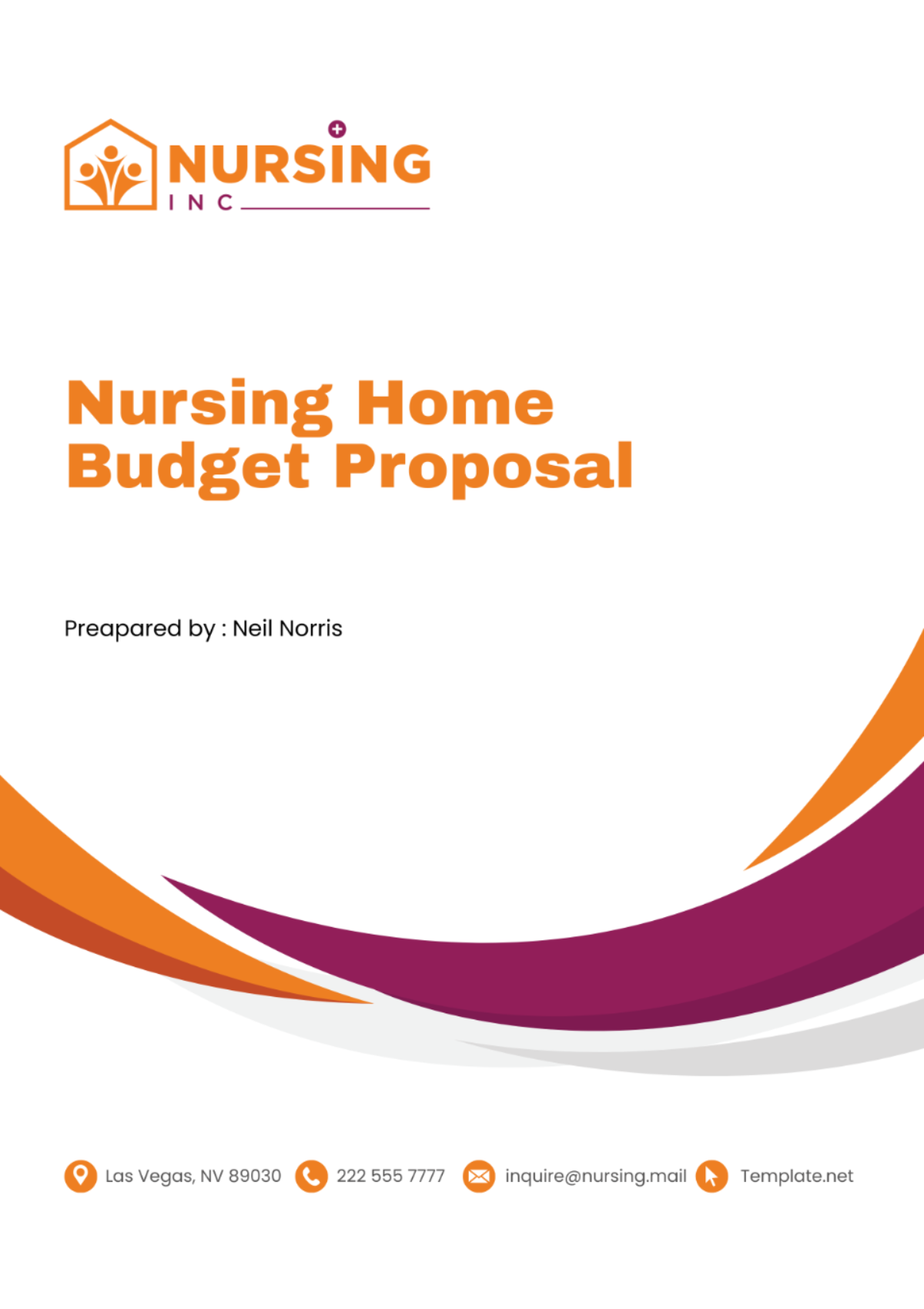 Nursing Home Budget Proposal Template