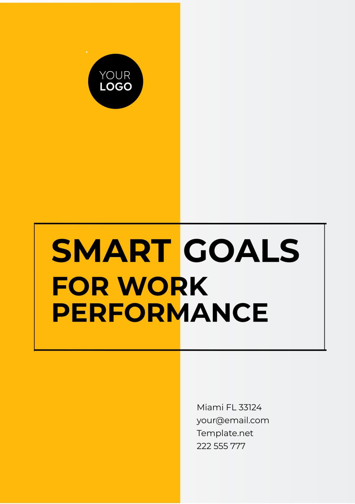 SMART Goals For Work Performance Template - Edit Online & Download