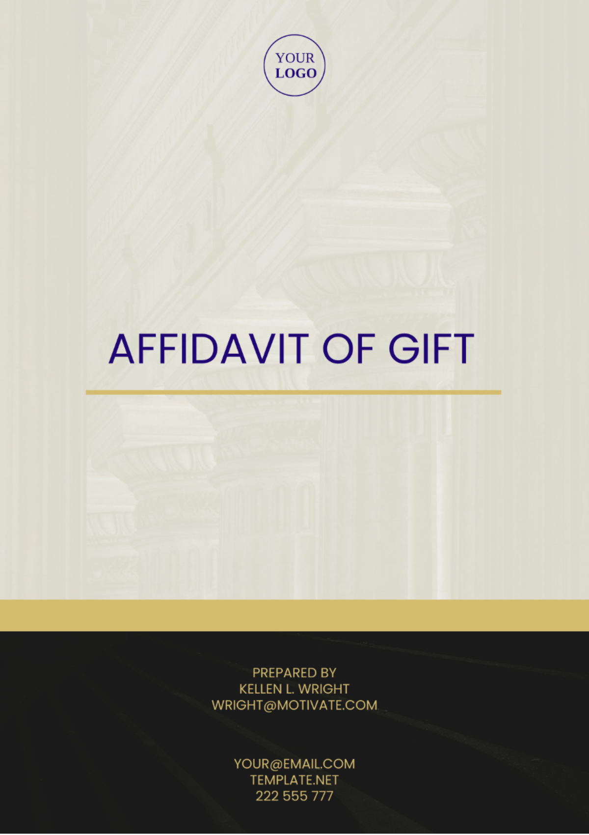 Kentucky Affidavit of Gift Template