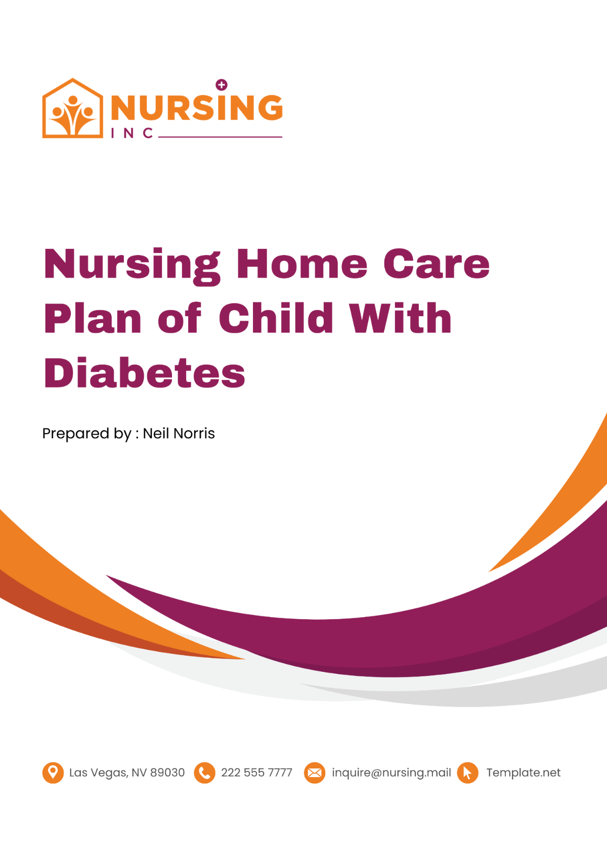 Nursing Home Care Plan of Child With Diabetes Template