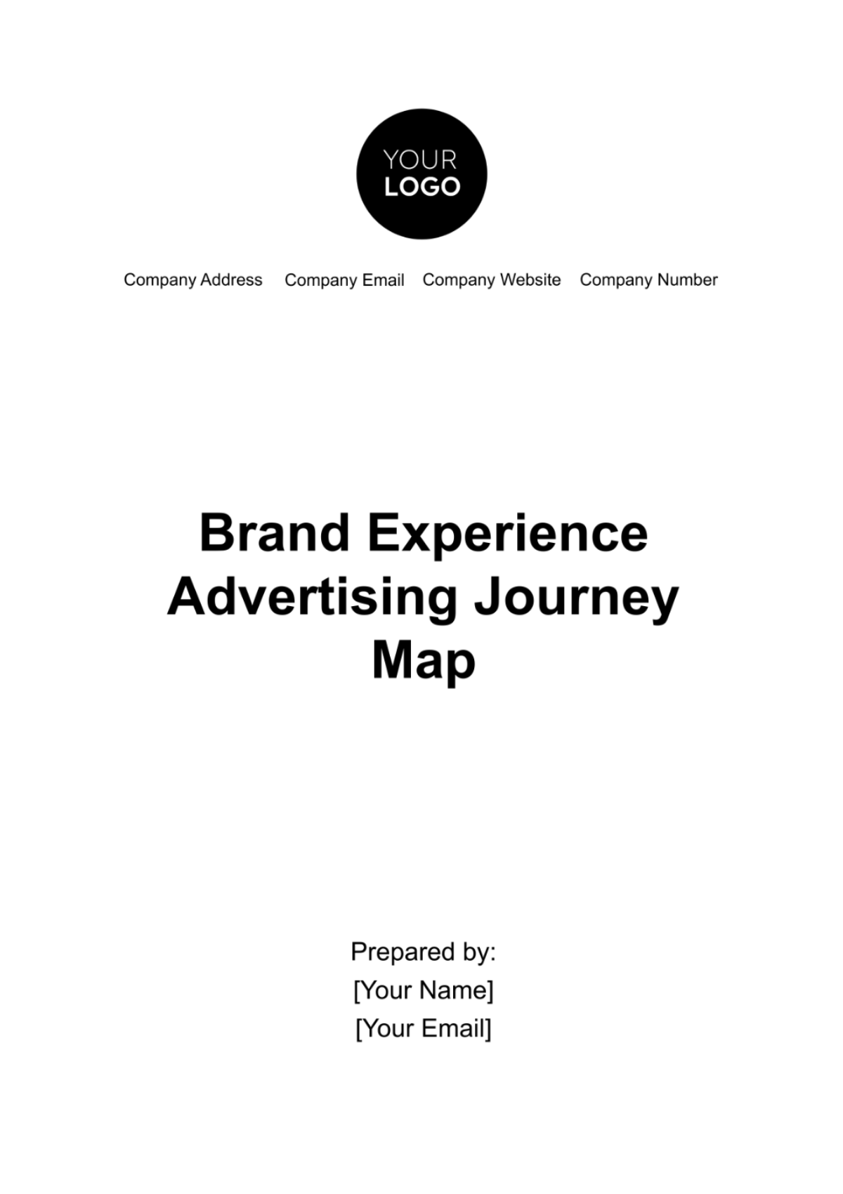 Brand Experience Advertising Journey Map Template - Edit Online & Download