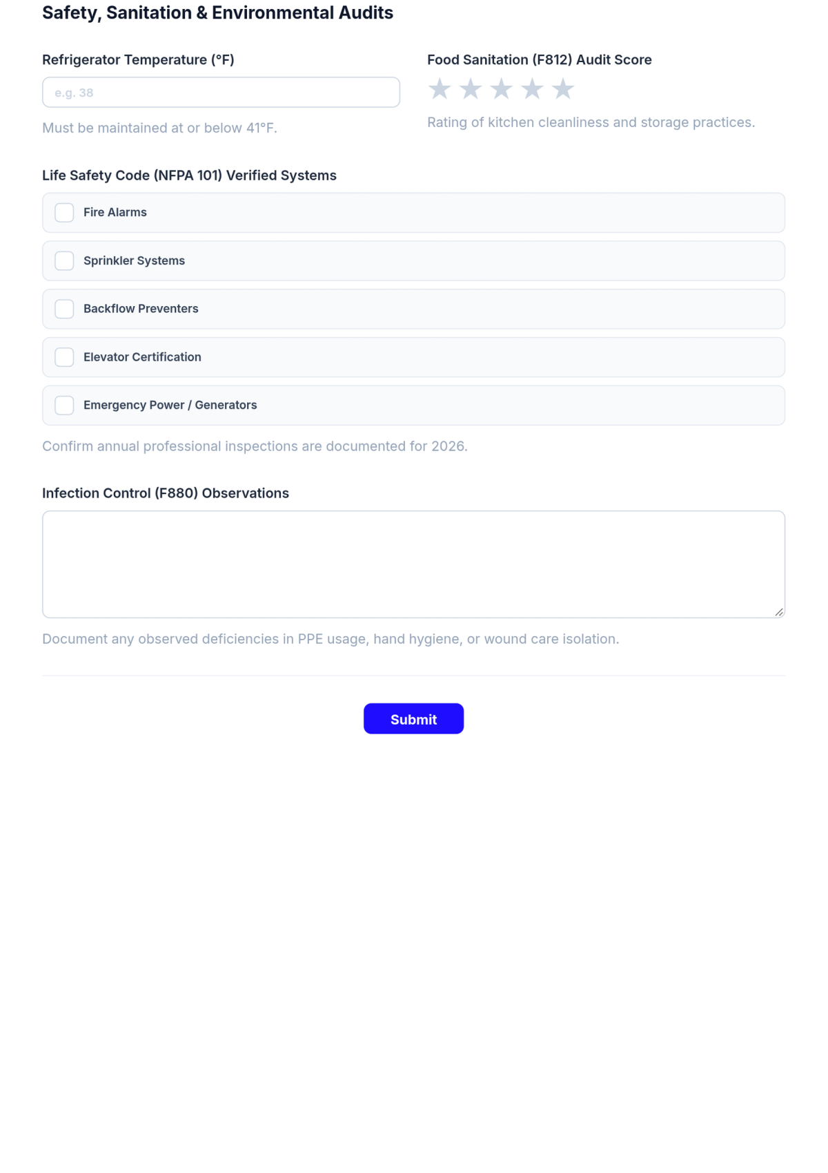 Free Nursing Home Inspection Checklist Template & AI Maker Free Nursing Home Inspection Checklist Template & AI Maker
