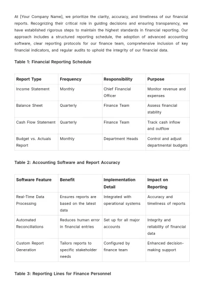 Free Nursing Home Financial Plan Template to Edit Online