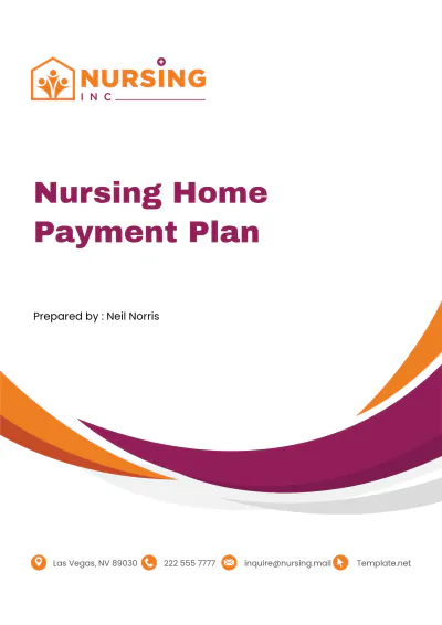 Free Nursing Home Payment Plan Template to Edit Online