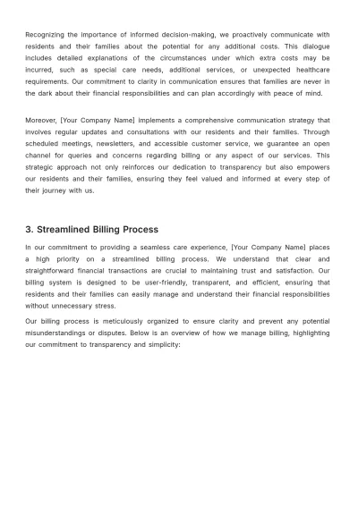 Free Nursing Home Payment Plan Template to Edit Online