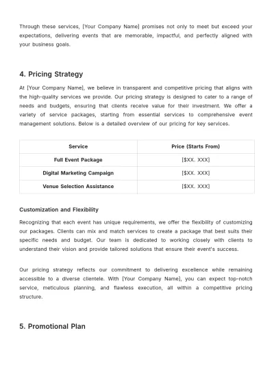 Free Corporate Event Planning Advertising Guide Template to Edit Online