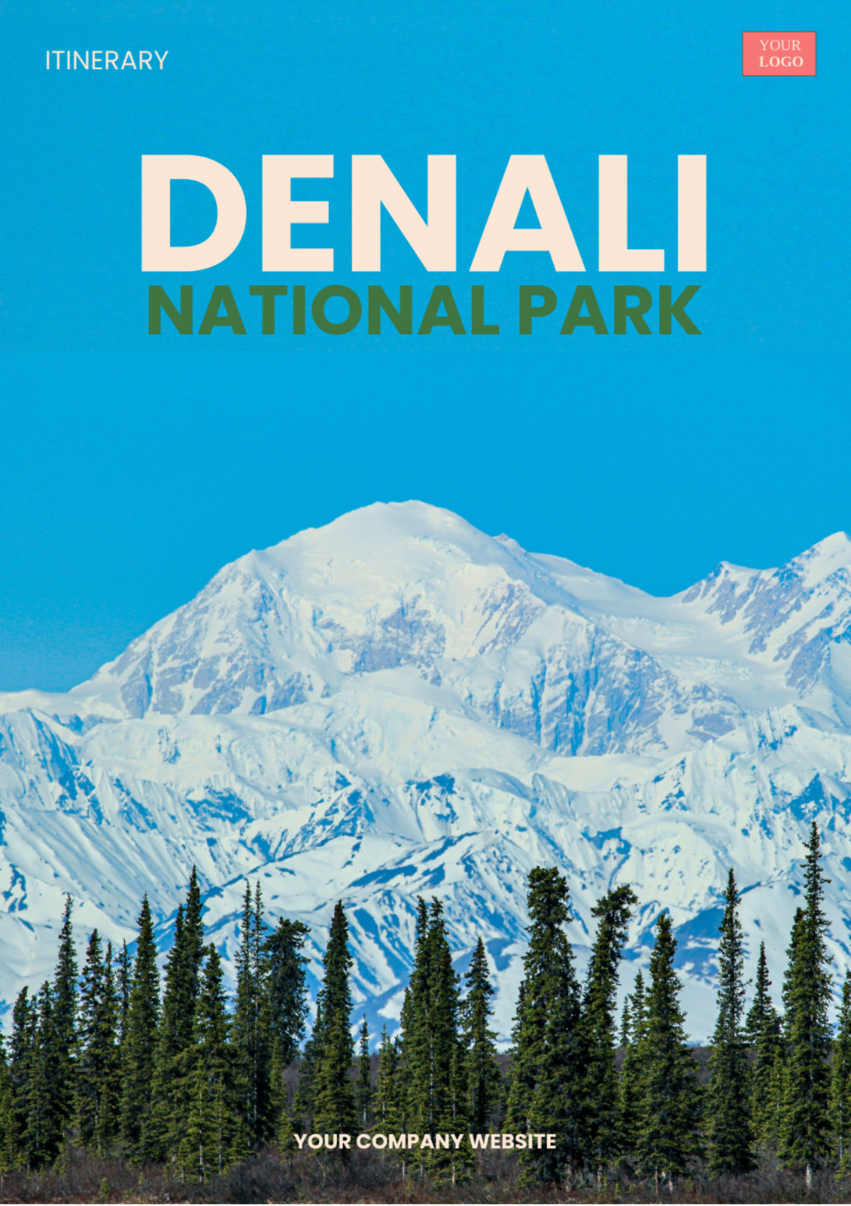 Free Denali National Park Itinerary Template