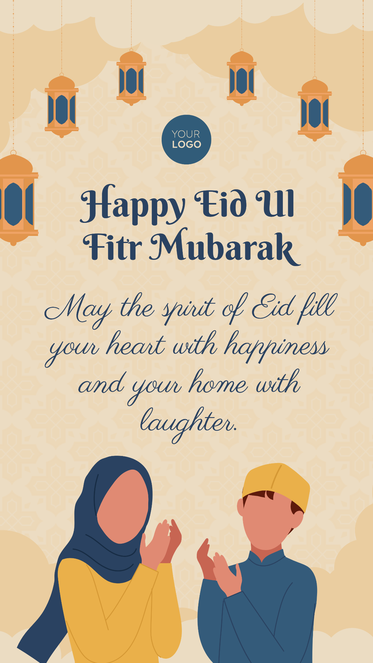 Free Happy Eid Ul Fitr Mubarak Story Template