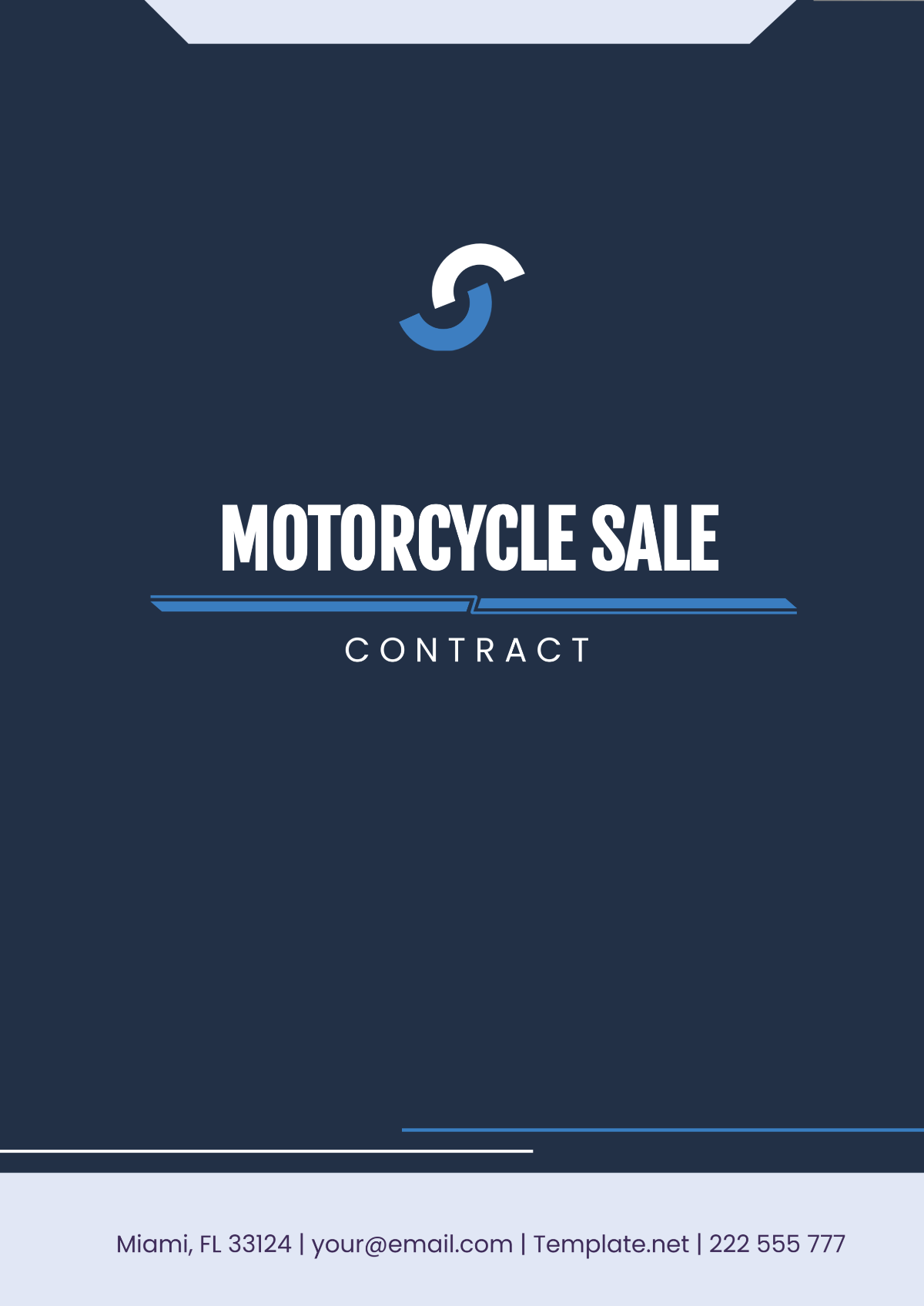 Motorcycle Sale Contract Template - Edit Online & Download