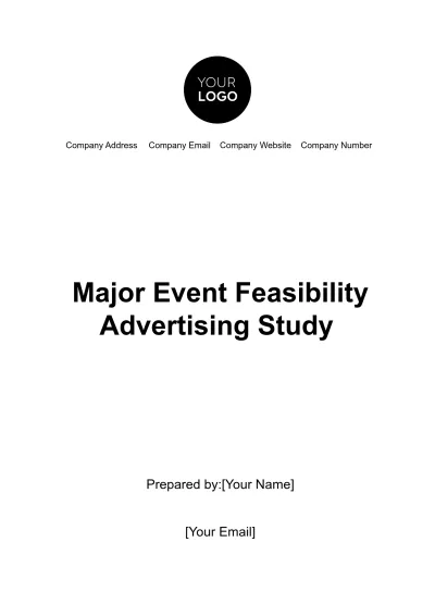 Free Major Event Feasibility Advertising Study Template to Edit Online