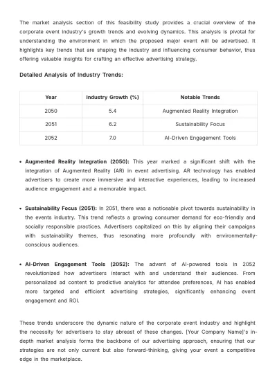 Free Major Event Feasibility Advertising Study Template to Edit Online