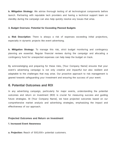 Free Major Event Feasibility Advertising Study Template to Edit Online