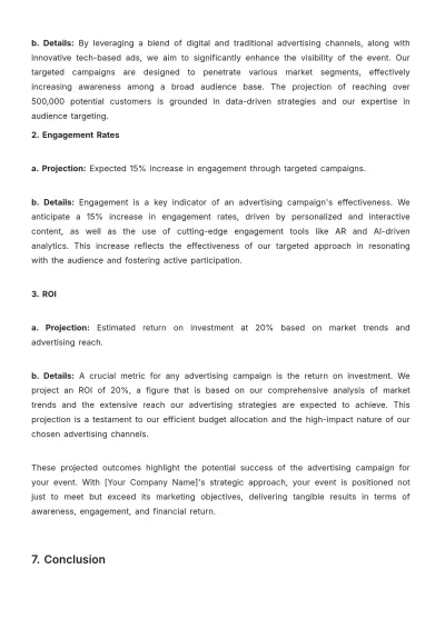 Free Major Event Feasibility Advertising Study Template to Edit Online
