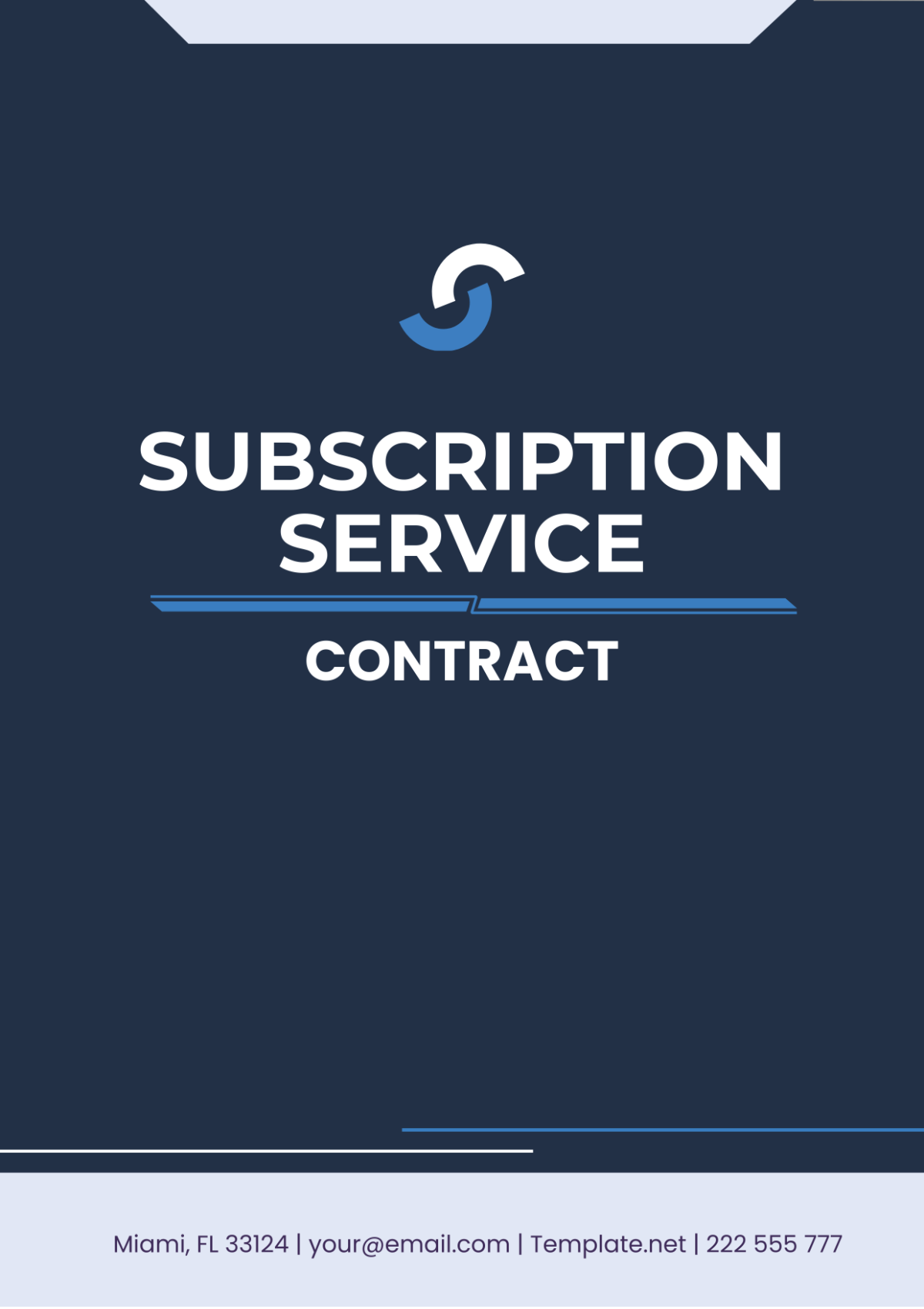 Subscription Service Contract Template - Edit Online & Download