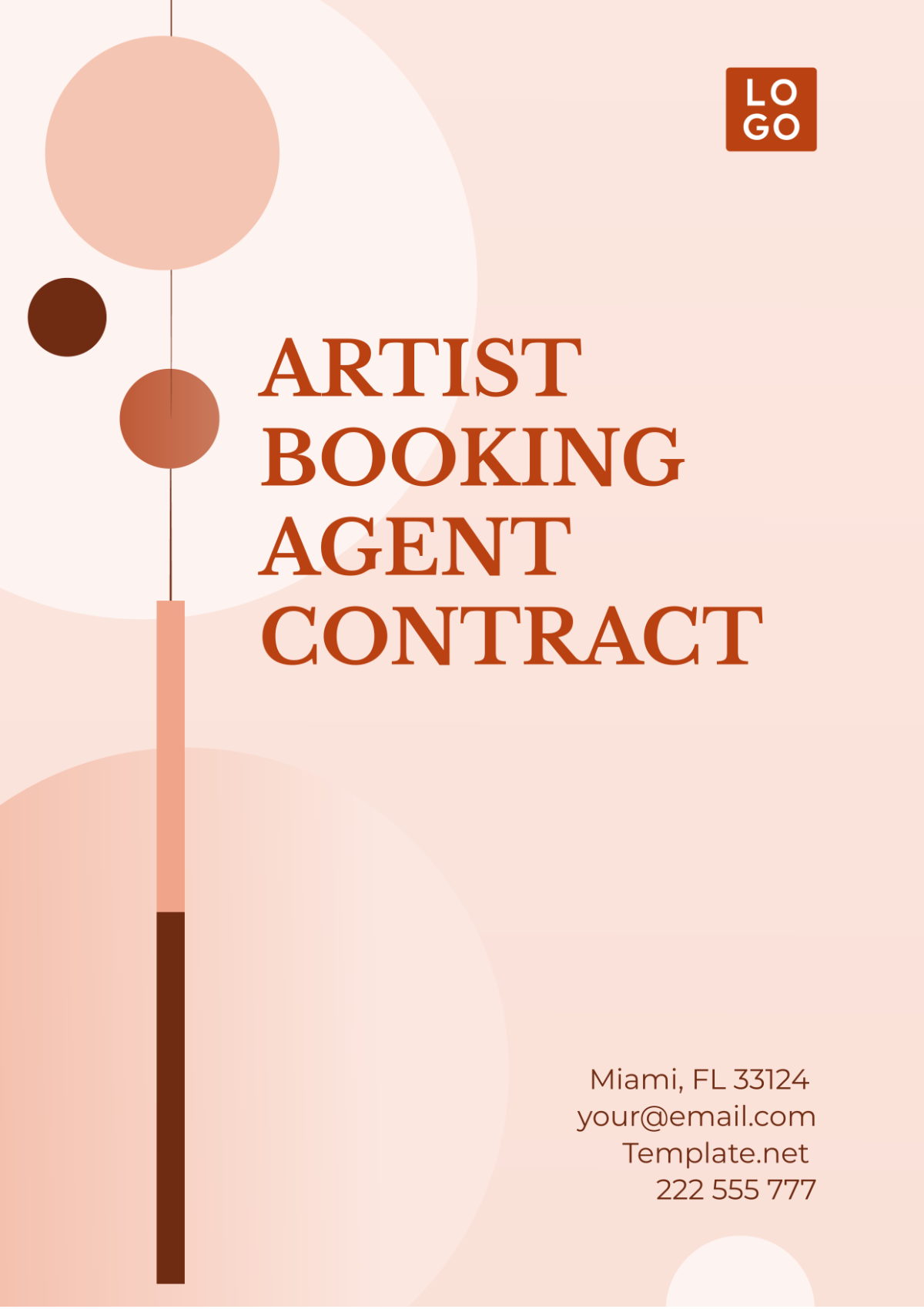 Artist Booking Agent Contract Template - Edit Online & Download