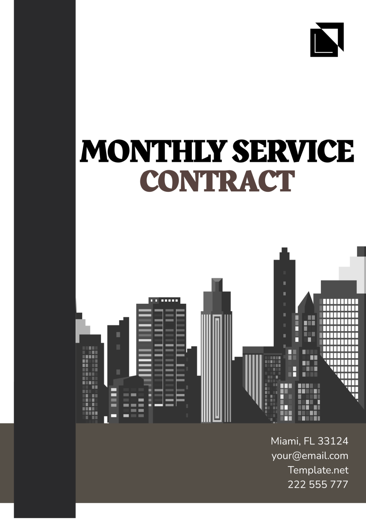 Monthly Service Contract Template - Edit Online & Download