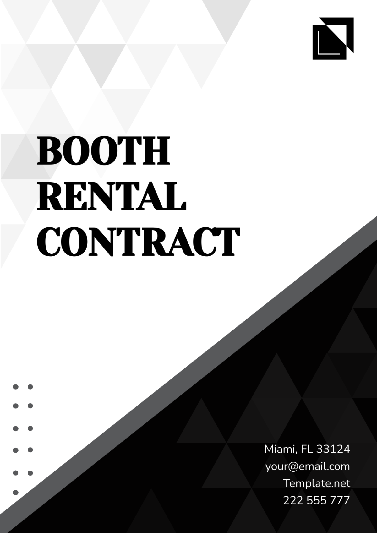 Booth Rental Contract Template - Edit Online & Download