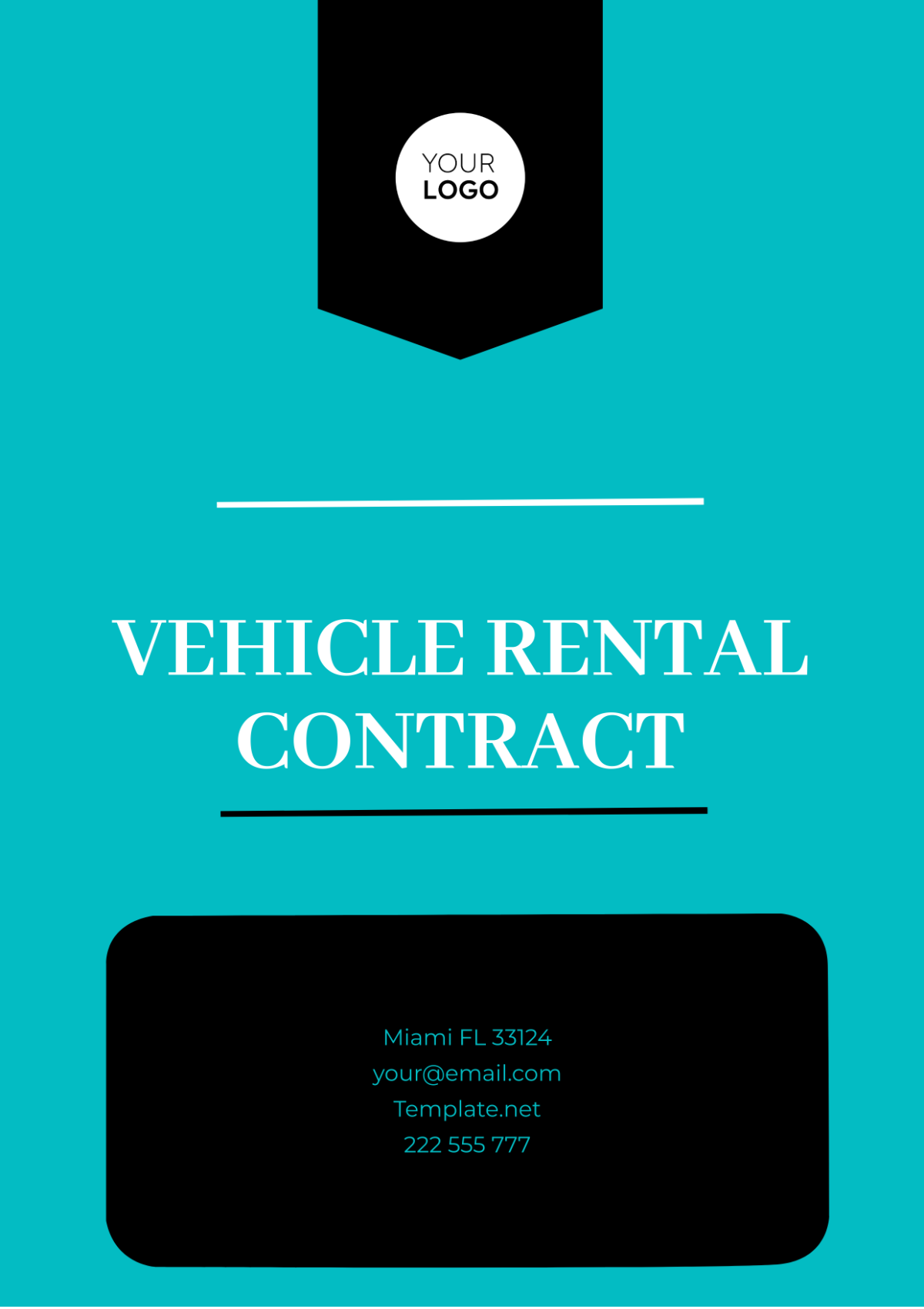 Vehicle Rental Contract Template - Edit Online & Download