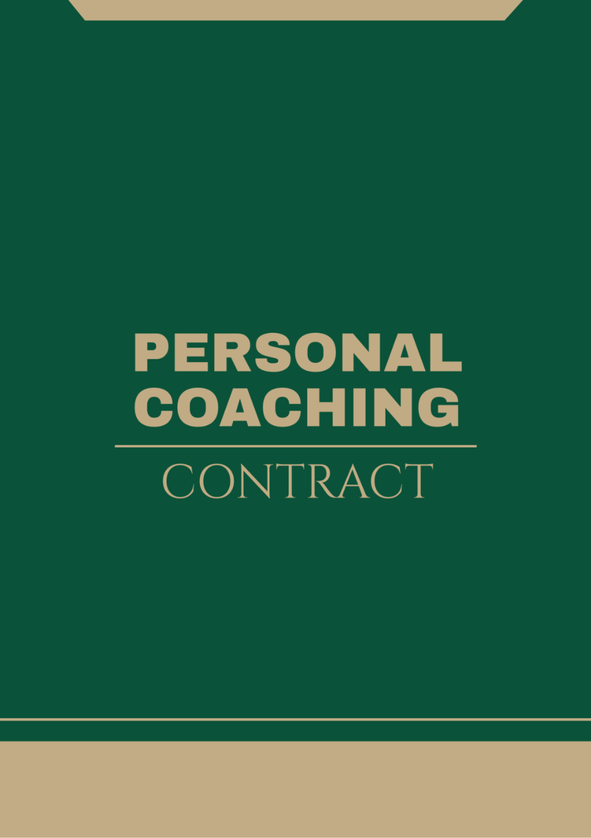 Personal Coaching Contract Template - Edit Online & Download