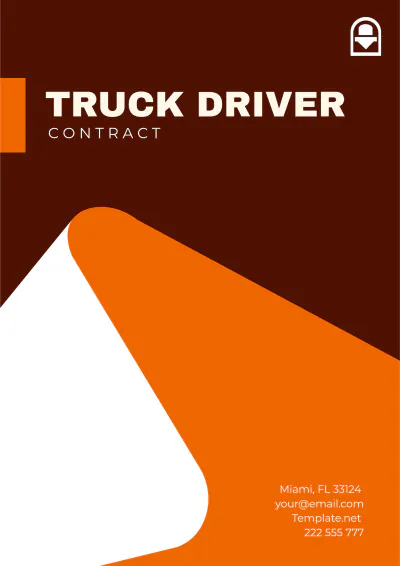 Free Truck Driver Contract Template to Edit Online