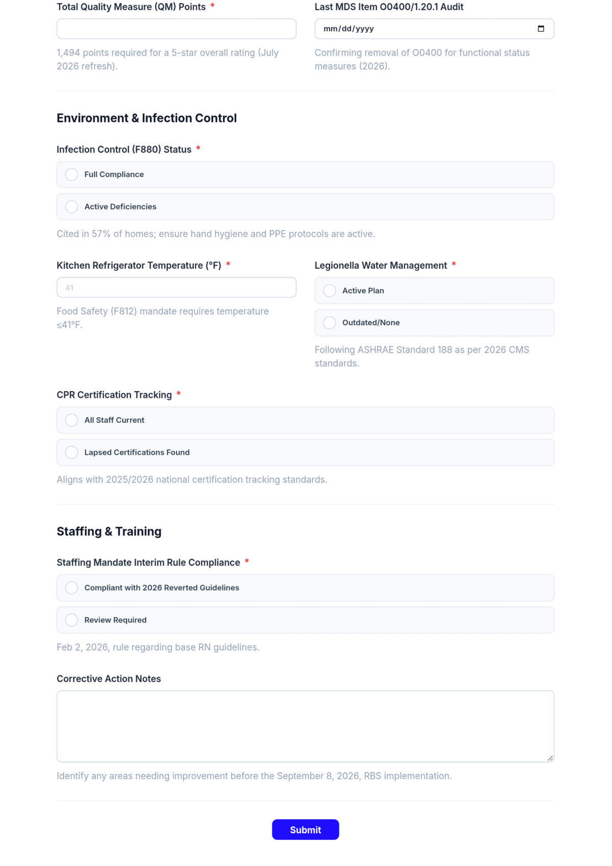 Free Nursing Home Quality Control Checklist Template & AI Maker