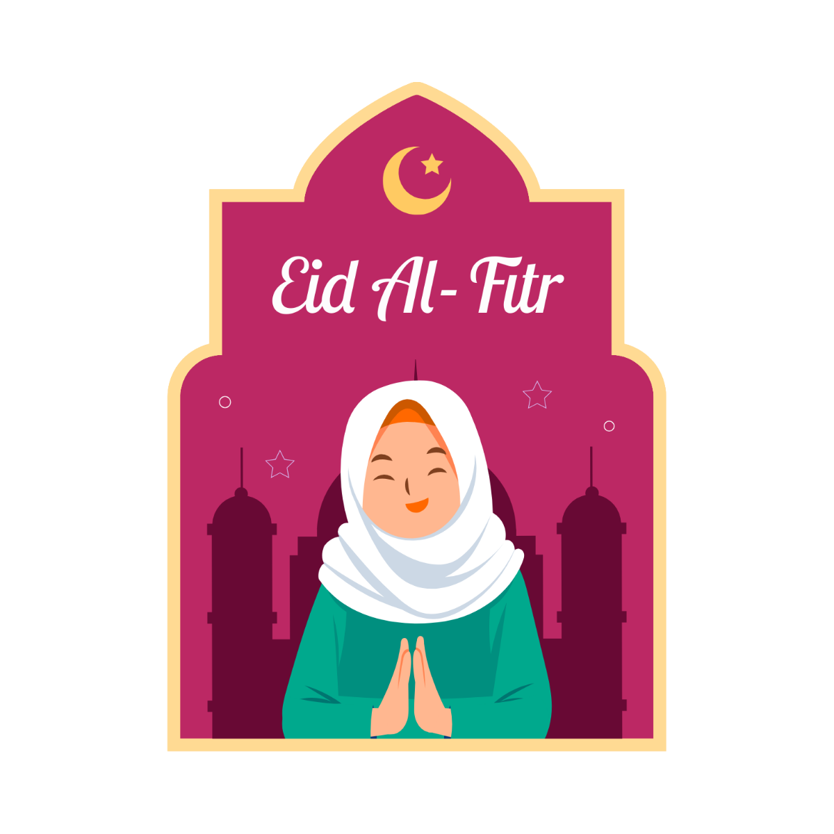 Eid al Fitr Clip Art Template