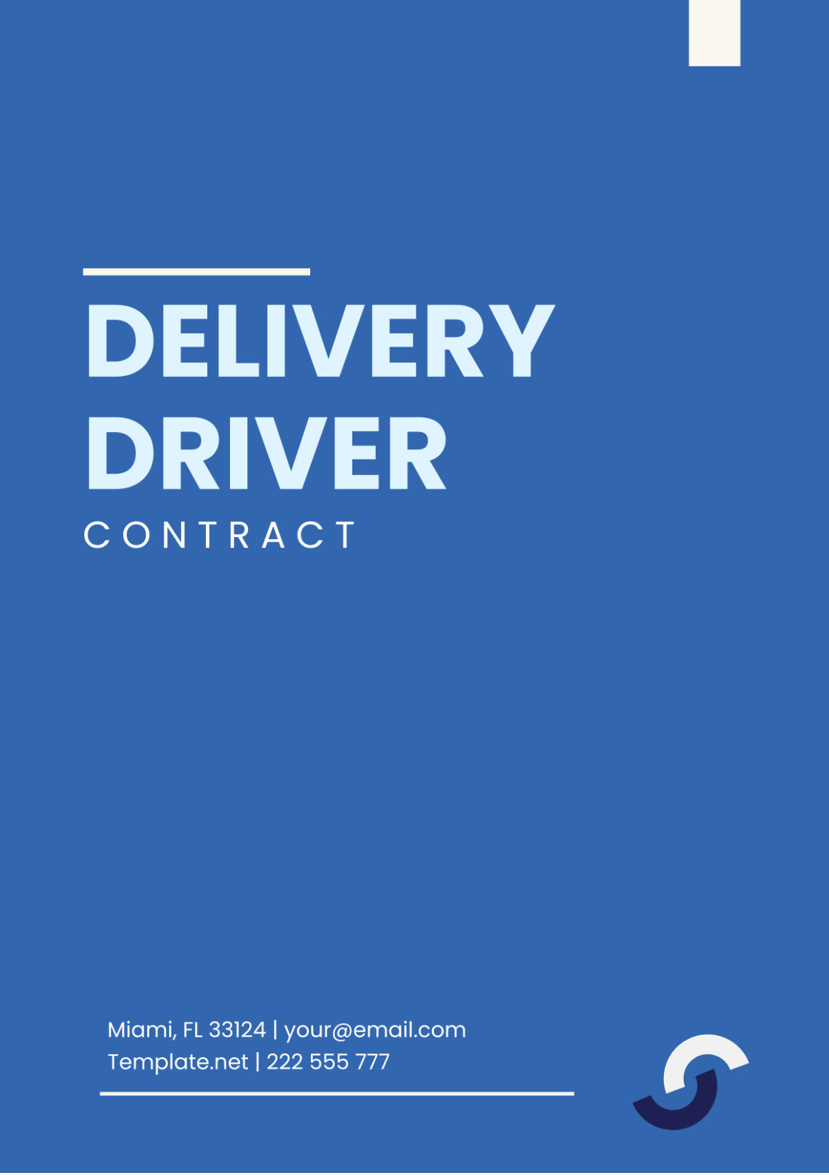 Delivery Driver Contract Template - Edit Online & Download