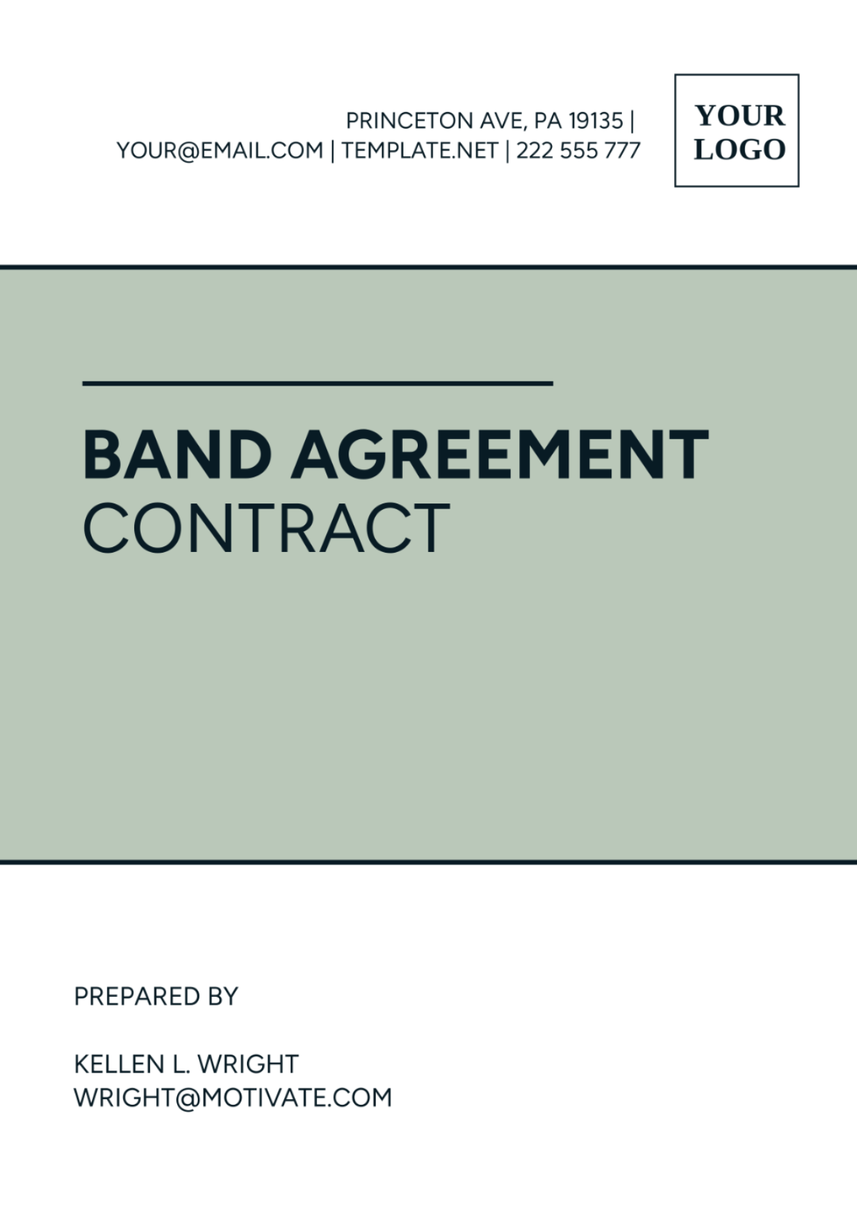 Band Agreement Contract Template - Edit Online & Download