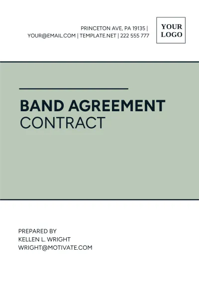 Free Band Agreement Contract Template to Edit Online