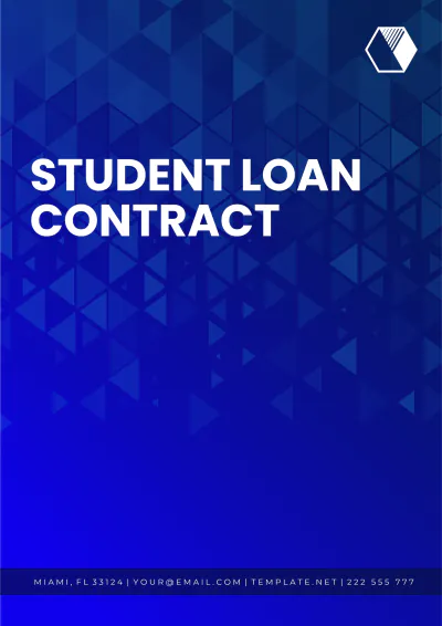 Free Student Loan Contract Template to Edit Online